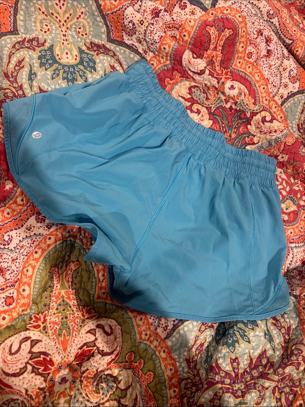 lululemon athletica Aqua Blue Athletic Running Shorts